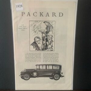 Vintage 1928 Packard Ask The Man Who Owned One Ad Advertisement
